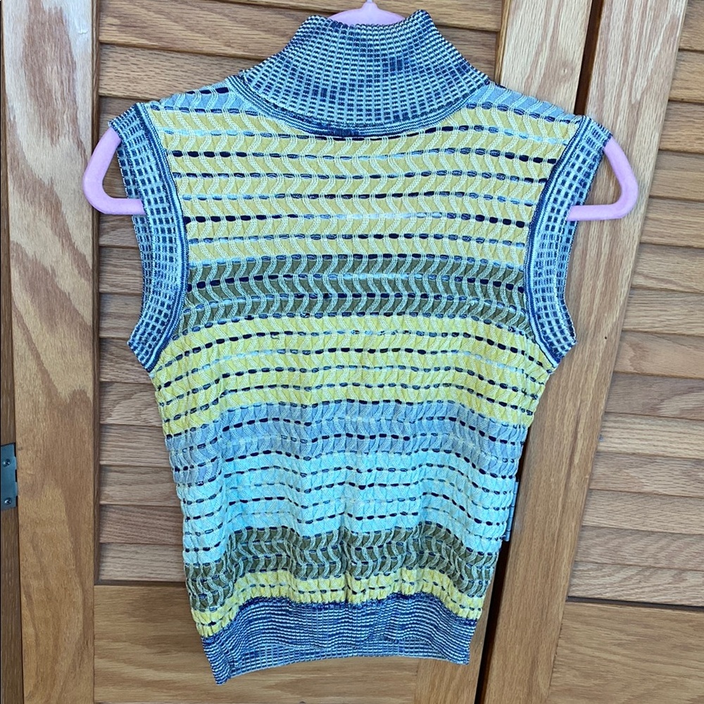 Missoni Vibrant Sleeveless Turtleneck Sweater